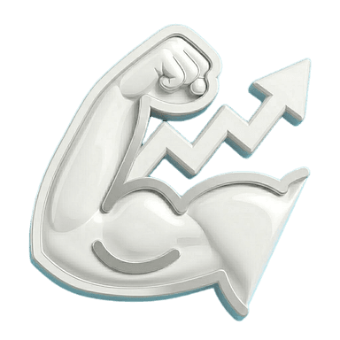 Strength Scaling — chrome arm logo